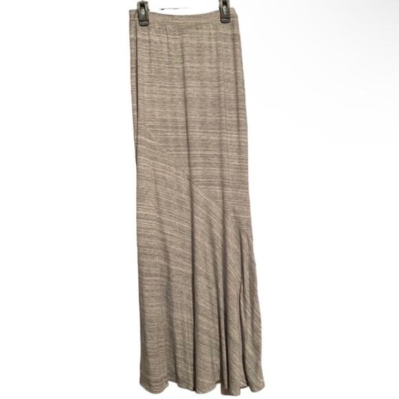 Mossimo Gray Heathered Maxi Skirt XS Stretch Knit Lounge Travel - Picture 1 of 4